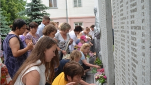 В Мариинско-Посадском районе прошла акция "Свеча памяти" ко Дню памяти и скорби