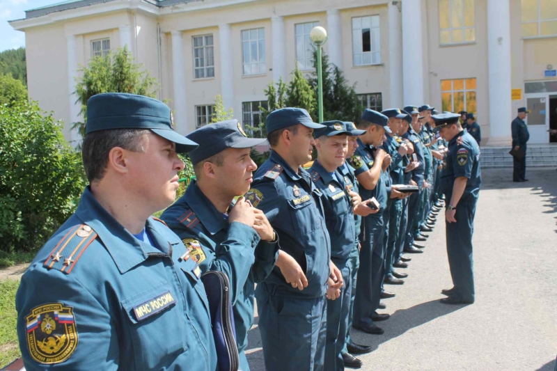 На территории Козловского района проходит учебно-методический сбор по подведению итогов деятельности Главного управления МЧС России по Чувашской Республике и его подведомственных учреждений