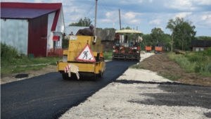 В селе Атрать ведется строительство дороги