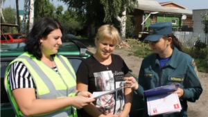 В Алатыре огнеборцы провели очередной противопожарный рейд