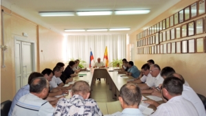 Совместное заседание антитеррористической комиссии и комиссии по предупреждению и ликвидации чрезвычайных ситуаций и обеспечению пожарной безопасности Яльчикского района