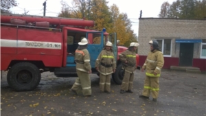 Тренировочное пожарно-тактическое учение в БУ «Аликовская ЦРБ»