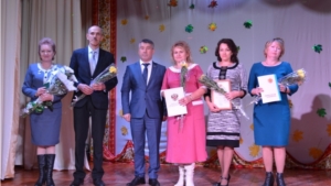 Министр культуры Чувашии Константин Яковлев принял участие  торжественном мероприятии, посвященном Дню учителя, в Мариинско-Посадском районе