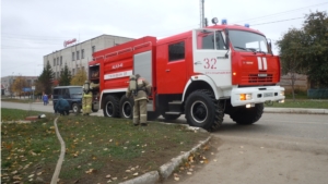 Пожарно-тактические учения на территории ООО УК «Торговый дворик»