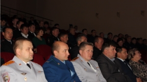 В Цивильском районе состоялось торжественное мероприятие, посвященное Дню сотрудника органов внутренних дел Российской Федерации