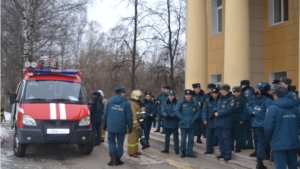 В Доме культуры «Южный» прошли учебно – методические учения МЧС России по Чувашской Республике