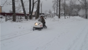 Работы по укатке лыжных трасс