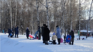 Зимний отдых в городском парке культуры и отдыха