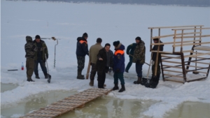 В городе Мариинский Посад идет активная подготовка к празднованию Крещения Господне