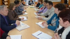 Глава администрации Мариинско-Посадского района Анатолий Мясников провел очередное совещание