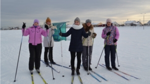 В День здоровья и спорта - коллективом на лыжах