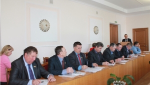 Пятнадцатое заседание Урмарского районного Собрания депутатов шестого  созыва