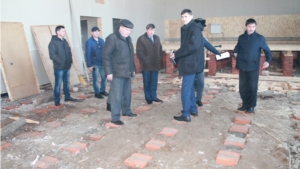 Планерка на объекте строительства сельского клуба в с. Шоркистры