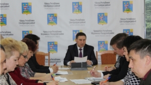 Совещание с руководителями структурных подразделений и главами поселений Мариинско-Посадского района