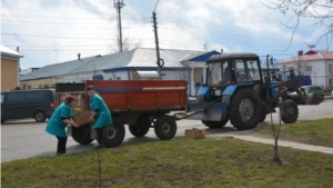 Субботник в районном центре