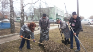 Весенний субботник в с. Комсомольское