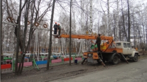 Подготовке парка к открытию весенне-летнего сезона