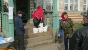 Пункт приема сырого молока в деревне Анаткасы