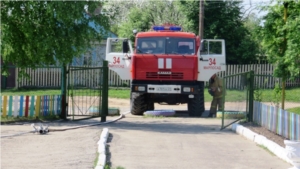 В д/с «Рябинка» прошли тренировочные пожарно-тактические учения по тушению условного пожара