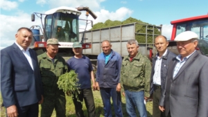 Заготовка сенажа СХПК Комбайн"