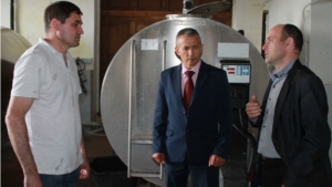 И.о. главы администрации района Н.А. Павлов посетил КФХ "Иванов В.А."