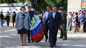 В День памяти и скорби в Красночетайском районе состоялось торжественное возложение венков