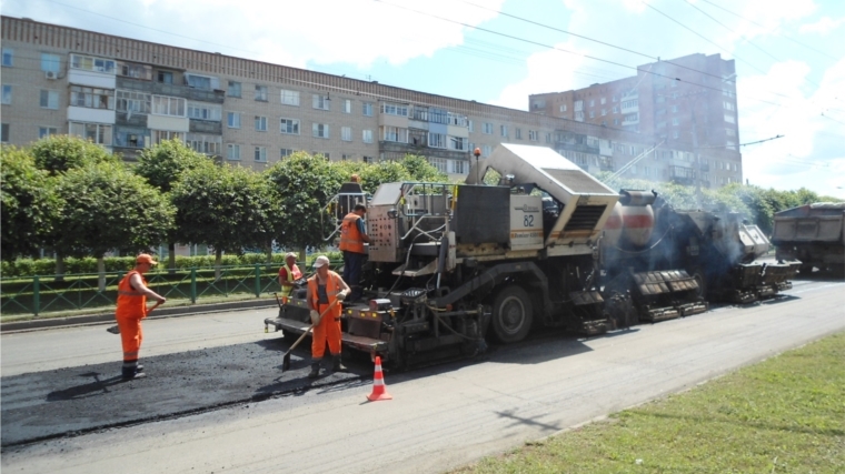 В Чебоксарской городской агломерации активно ведутся дорожно-ремонтные работы
