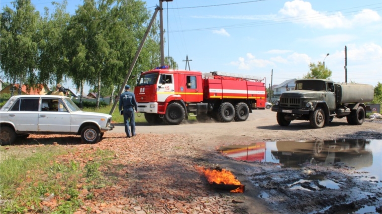 Командно-штабная тренировка в г. Канаш продолжается