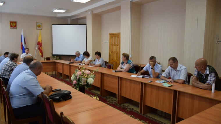 Состоялось совещание по подведению итогов деятельности служб города Шумерля по устранению последствий непогоды в ночь с 17 на 18 июля