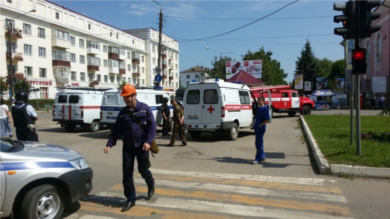 На территории города Канаш прошли учения по противодействию терроризму