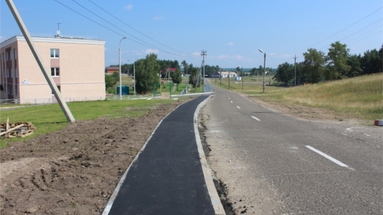 В Заволжье дорожники завершили строительство тротуаров