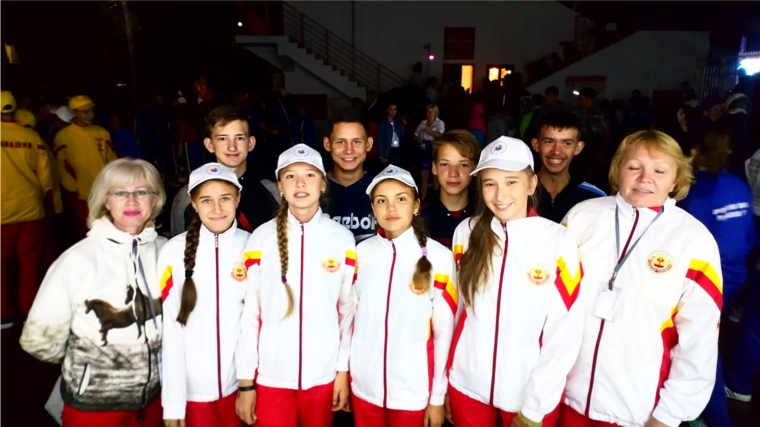 Команда Шемуршинской школы принимает участие на всероссийских соревнованиях школьников «Президентские состязания» в городе Анапа
