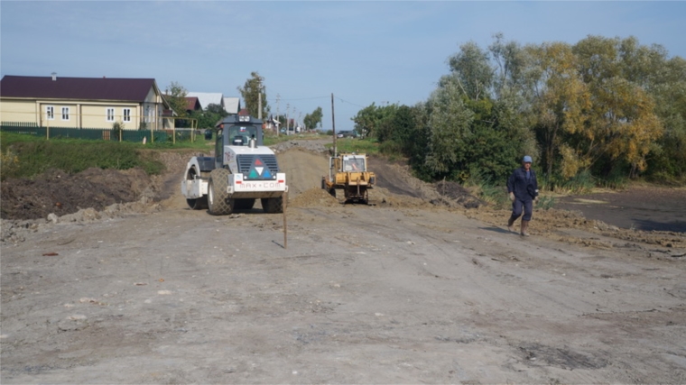 В Напольновском сельском поселении ведется строительство нового участка дороги