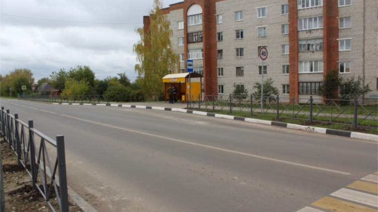 Закончен капитальный ремонт автомобильной дороги по улице Ильича в городе Канаш