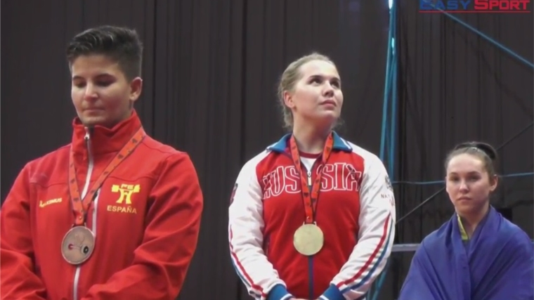 Два «золота» и «серебро» завоевала спортсменка Чувашии Александра Козлова на первенстве Европы по тяжёлой атлетике