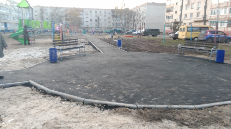 Благодаря государственной программе дворы Ленинского района Чебоксар преображаются