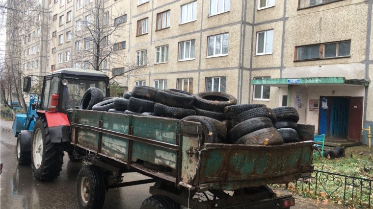 В Ленинском районе г.Чебоксары наводят порядок на дворовых парковках