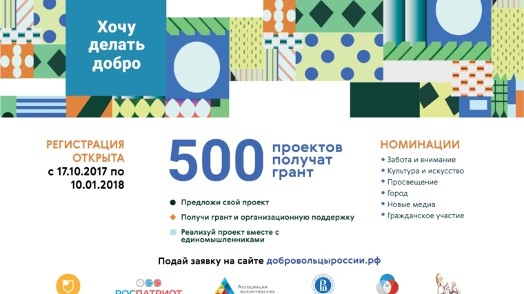 Приглашаем принять участие во Всероссийском конкурсе волонтерских инициатив «Хочу делать добро»