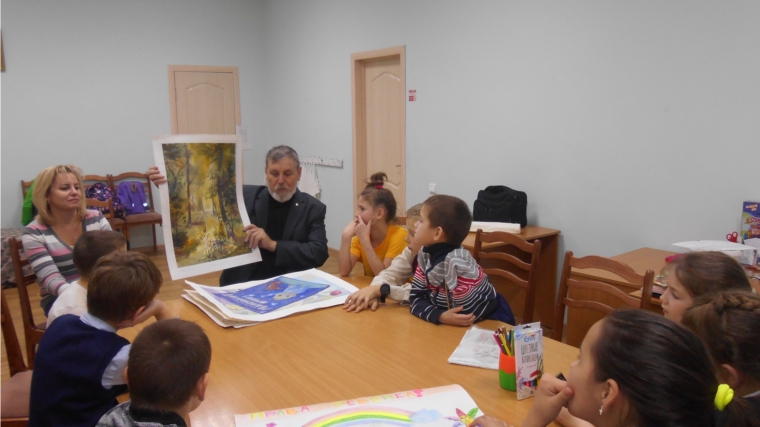 БУ «Социально-реабилитационный центр для несовершеннолетних г. Чебоксары» Минтруда Чувашии посетил народный художник Чувашии Николай Егоров