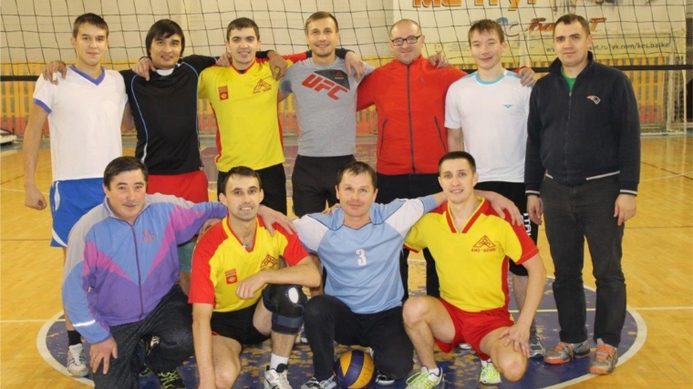 Сборная команда города Канаш одерживает победу в матче Кубка Чувашской Республики по волейболу