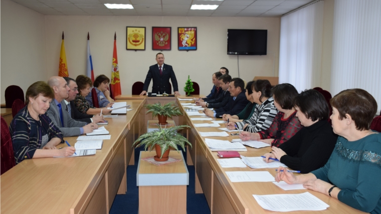 Первая рабочая неделя в новом 2018 году в администрации Красночетайского района началась с рабочих совещаний