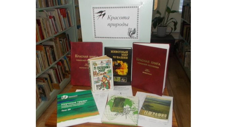 В Порецкой детской библиотеке им. Н. Мишутина проходит выставка-размышление «Красота природы»