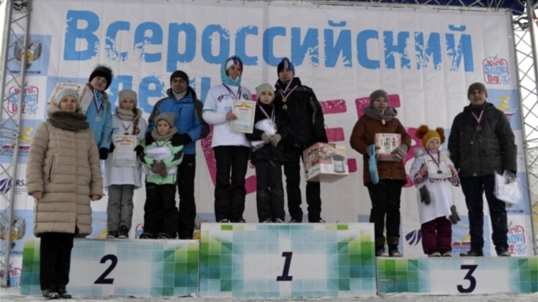 Семья Калитовых – победитель и серебряный призер соревнований, в рамках Всероссийского дня снега