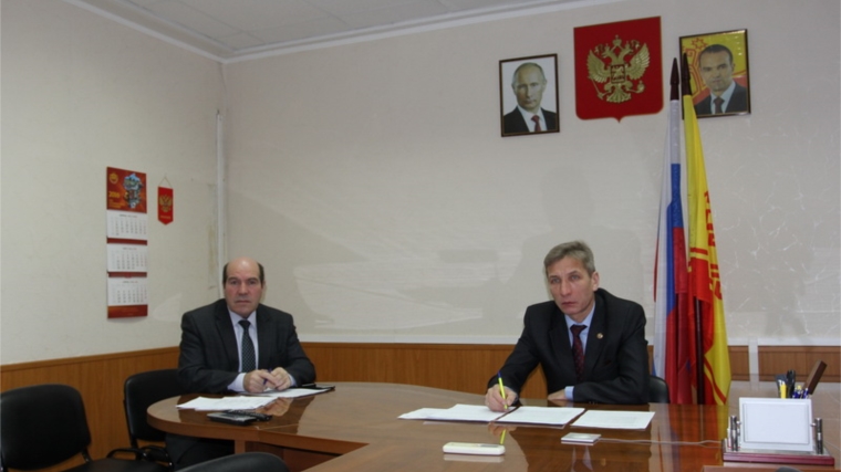 Руководство района приняло участие в совещании с министром сельского хозяйства Чувашской Республики в режиме ВКС