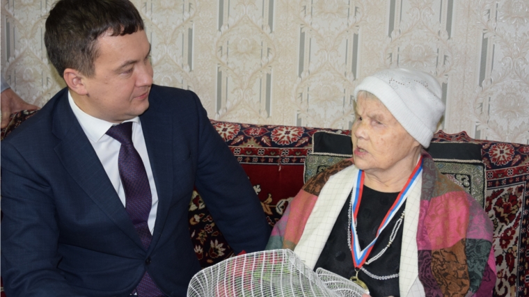 Жительница Московского района г. Чебоксары Кудрявцева Антонина Ивановна отмечает 100-летний юбилей
