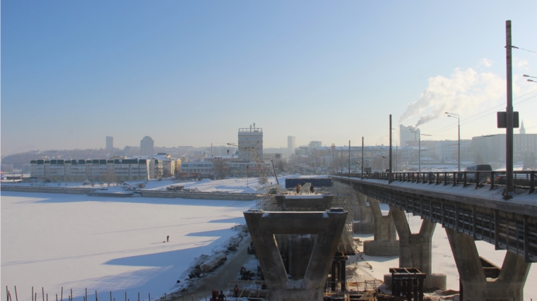 Московский мост в Чебоксарах: работы продолжаются