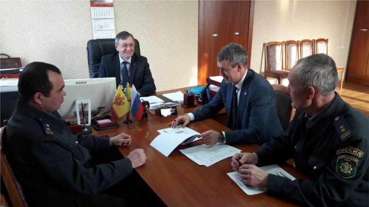 Начальник Гостехнадзора Чувашии Сергей Вязовский с рабочим визитом посетил Аликовский район