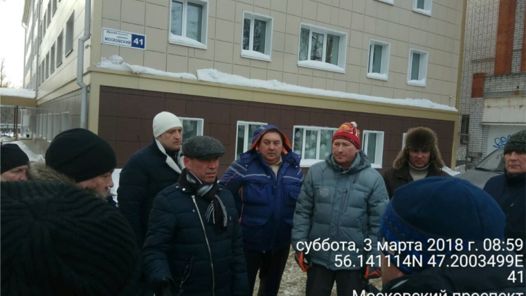 Заместитель главы администрации г. Чебоксары по вопросам ЖКХ Владимир Филиппов провел очередную выездную проверку зимнего содержания территории