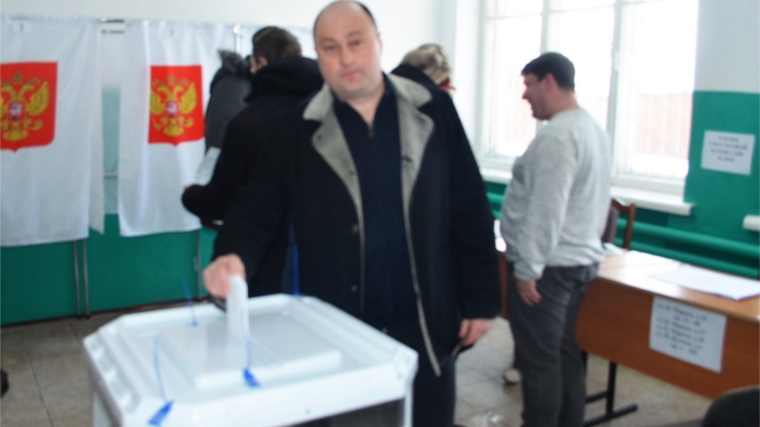 Глава города Шумерля Сергей Яргунин принял участие в выборах Президента Российской Федерации