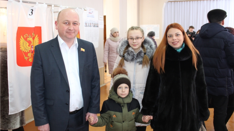 Глава города Канаш Андрей Константинов принял участие в выборах Президента Российской Федерации